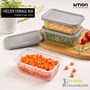 ظرف مستطیل 550 میلی لیتر 3 عددی
