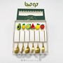 قاشق چنگال طلایی میوه تک عددی